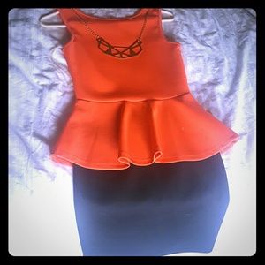 Small orange cute dress